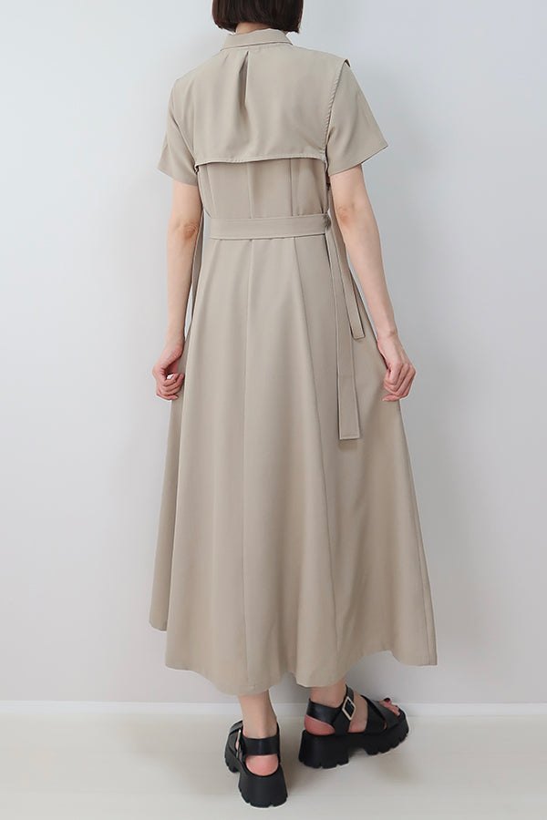 【INTERPLAY x MAYUKO】Breeze Layer Dress-Beige-625150001-52F