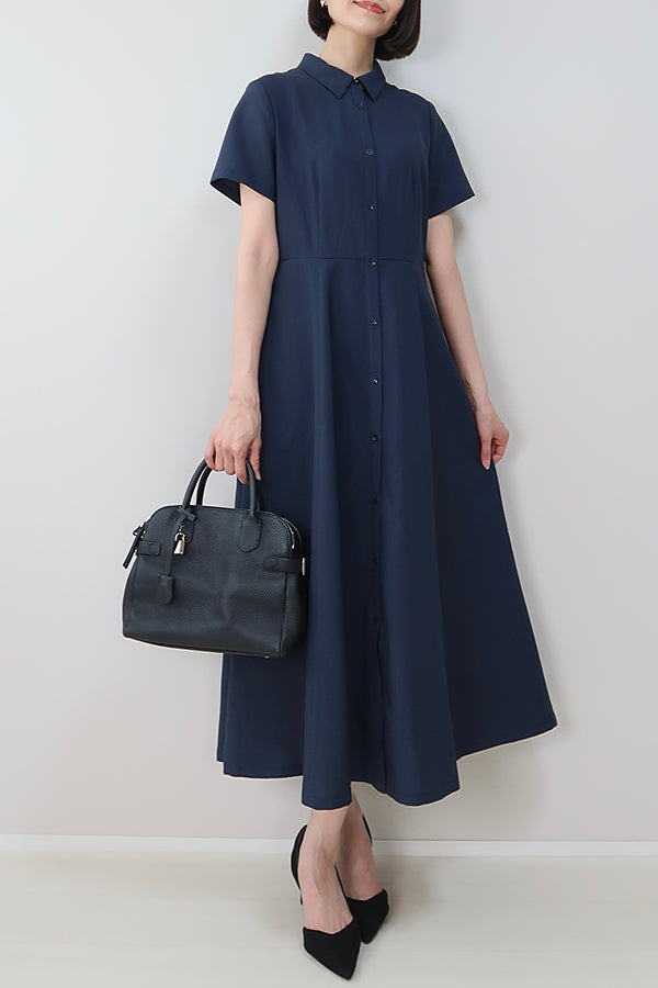 【INTERPLAY x MAYUKO】Breeze Layer Dress-Navy-625150001-93F