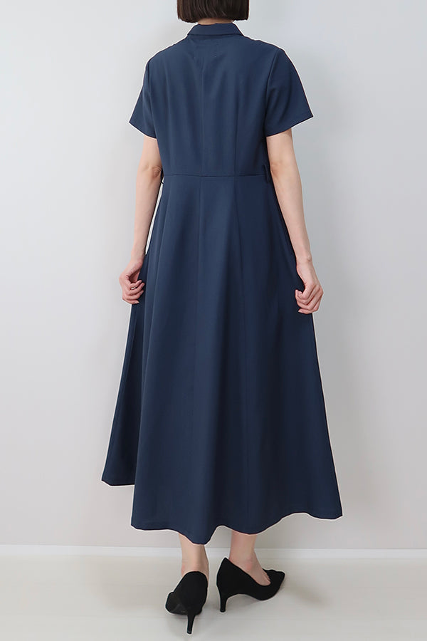 【INTERPLAY x MAYUKO】Breeze Layer Dress-Navy-625150001-93F