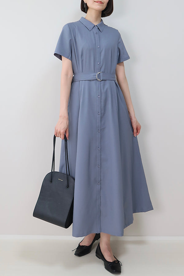 【INTERPLAY x MAYUKO】Breeze Layer Dress-Blue-625150001-92F