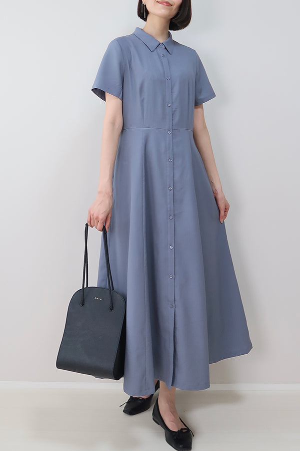 【INTERPLAY x MAYUKO】Breeze Layer Dress-Blue-625150001-92F