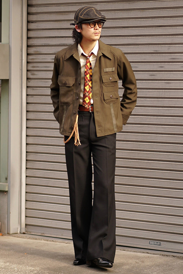 【INTERPLAY x TAKERU】 Military Shirt Jacket(UNISEX)-KHAKI- 623542007-27