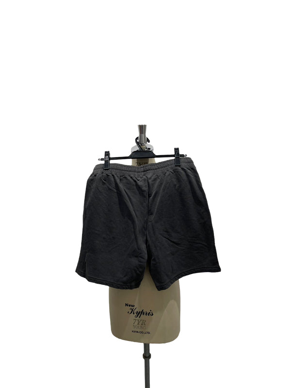 【INTERPLAY】Script EMB. LOGO Garment Dyed 6.4 oz Sweat Shorts Ivory/Pepper Black/Blue Jean 625120022-04/19/92M