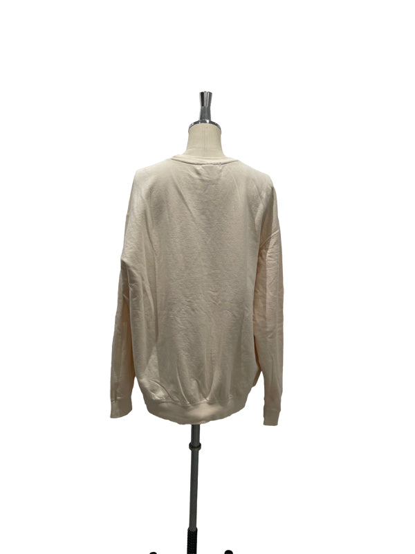 【INTERPLAY】Script EMB. LOGO Garment Dyed 6.4 oz Sweat Ivory/Pepper Black/Blue Jean 625120021-04/19/92L