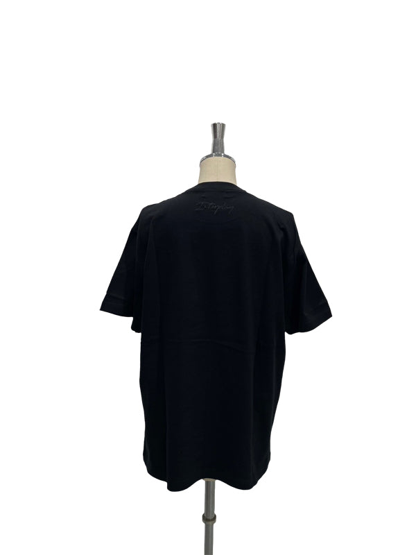 【INTERPLAY】Script EMB. LOGO Short Sleeve Tee Shirt White/Natural/Black 625120019-01/04/19L