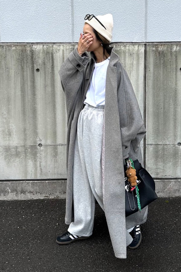 【INTERPLAY x AYA】MOMONGA Long Coat 2024-GREY-624542006-12F