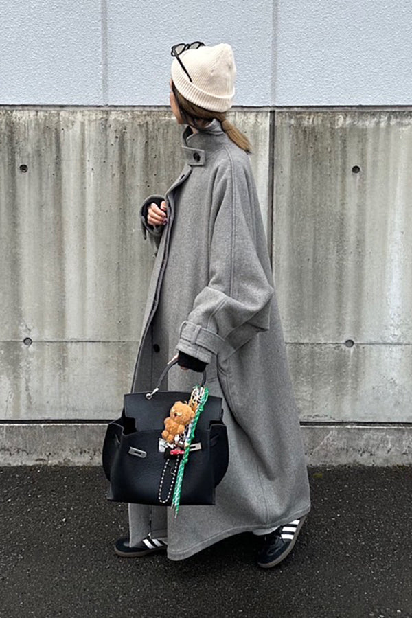 【INTERPLAY x AYA】MOMONGA Long Coat 2024-GREY-624542006-12F