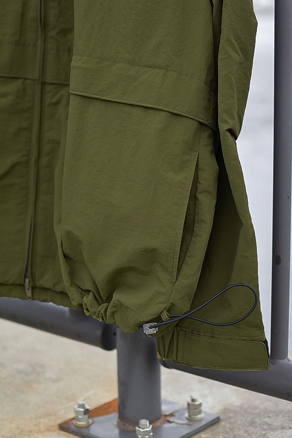 【INTERPLAY x たいが】 Nylon Drawstring Blouson(UNISEX)-OLIVE- 623542010-29