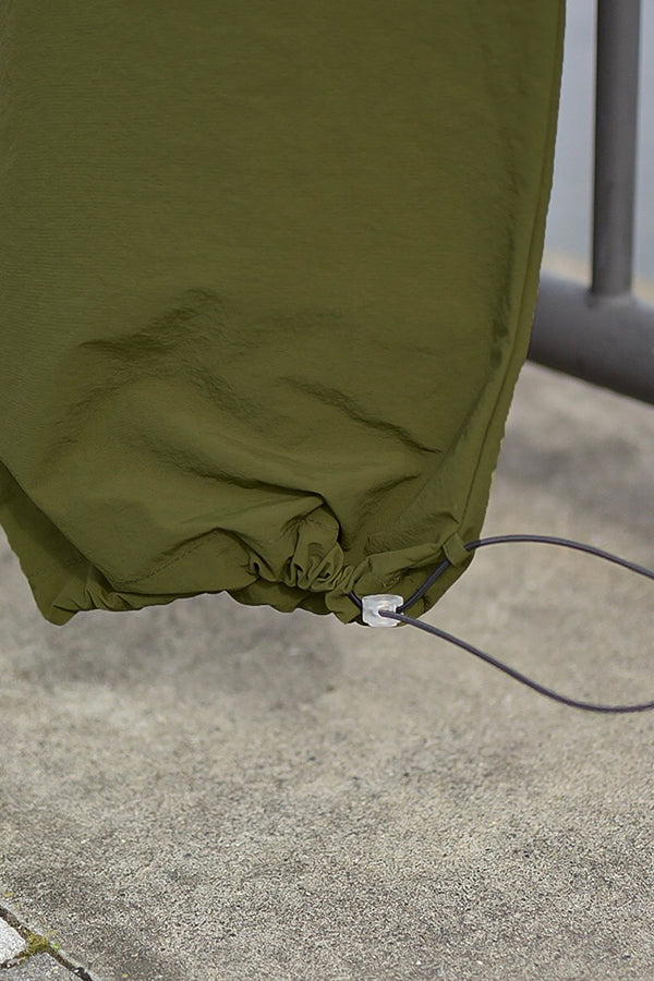 【INTERPLAY x たいが】 Nylon Cargo Drawstring Pants(UNISEX)-OLIVE- 623560011-29