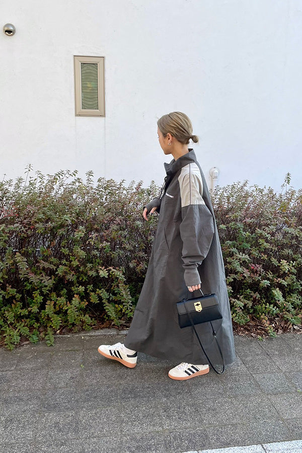 【INTERPLAY x AYA】 Anorak One-piece(Women)-CHARCOAL x Greige- 624150002-13