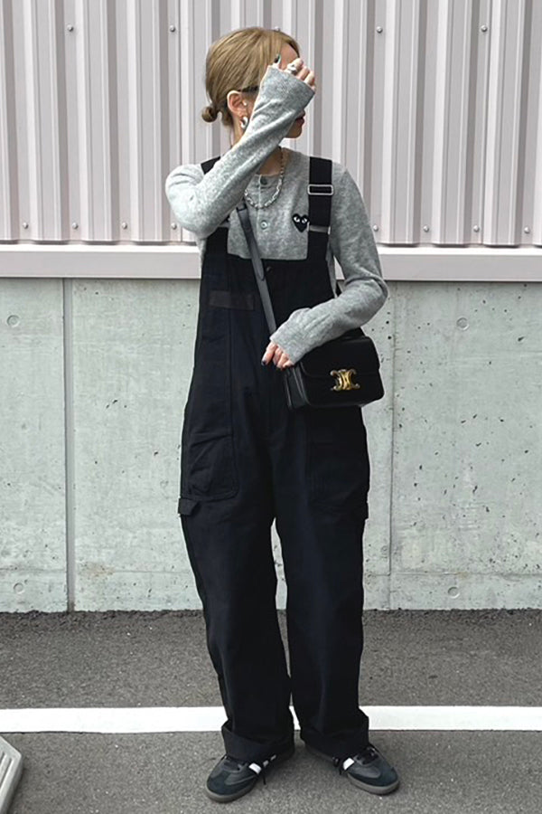 ご予約商品：【INTERPLAY x AYA】 Fisherman Work Painter Pants(Women)-BLACK- 624150003-19