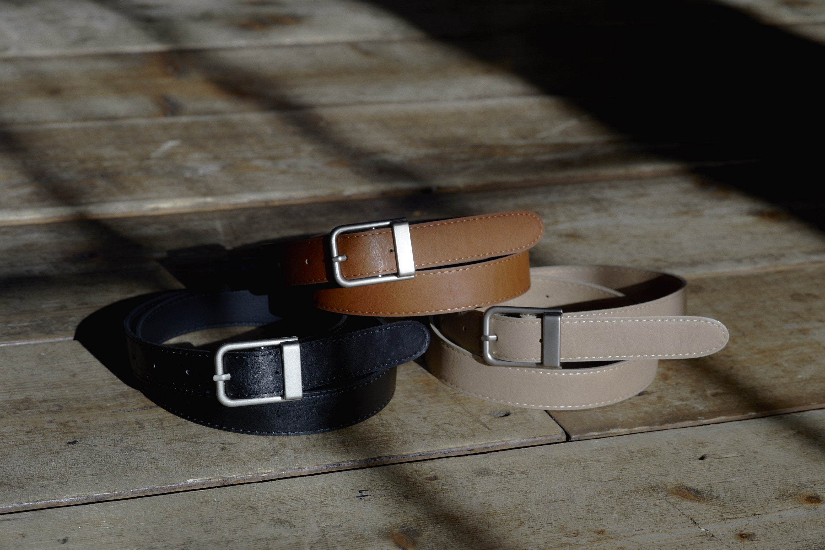 SeaRoomLynn SQUARE BUCKLE LEATHER ベルト