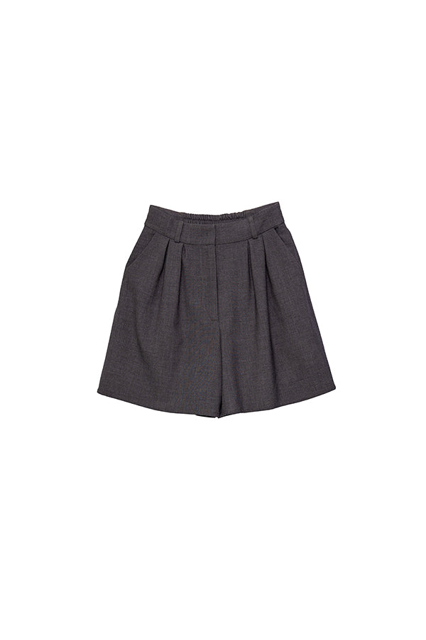 【Nora Lily】 Short Tuck Pants -GREY-223360028-12