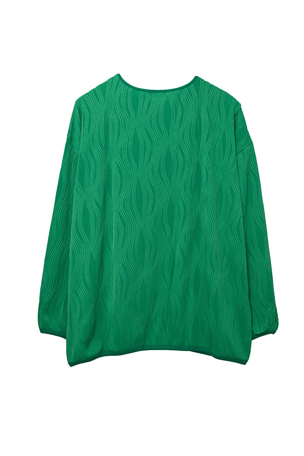 【NoraLily】Wave Cardigan-Bright GREEN- (UNISEX)