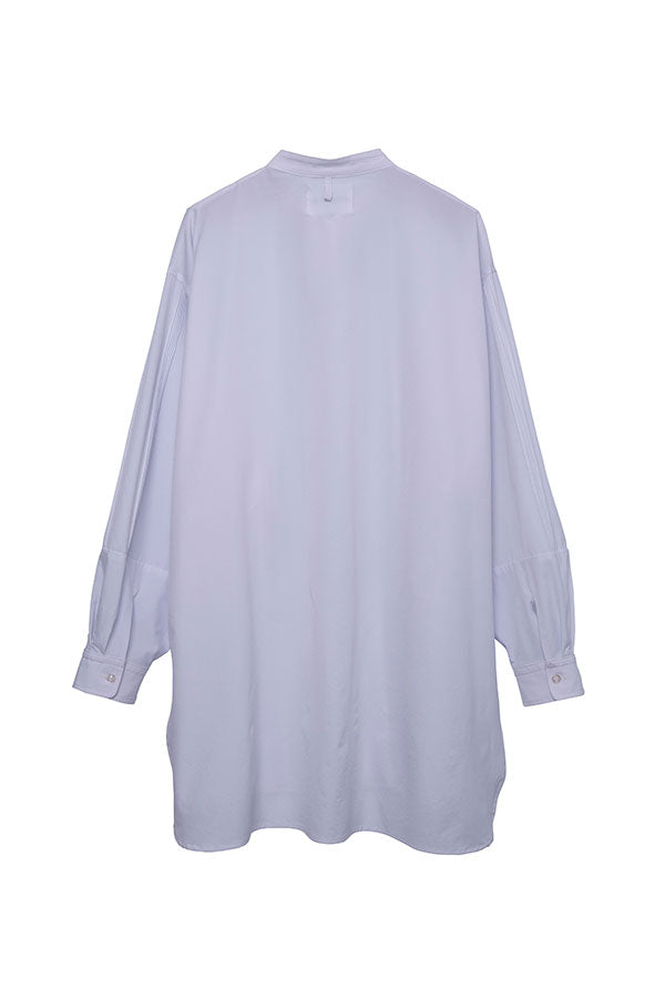 【INTERPLAY×AYA】Pin Tuck Over Shirt(UNISEX)-WHITE- 623180025-01