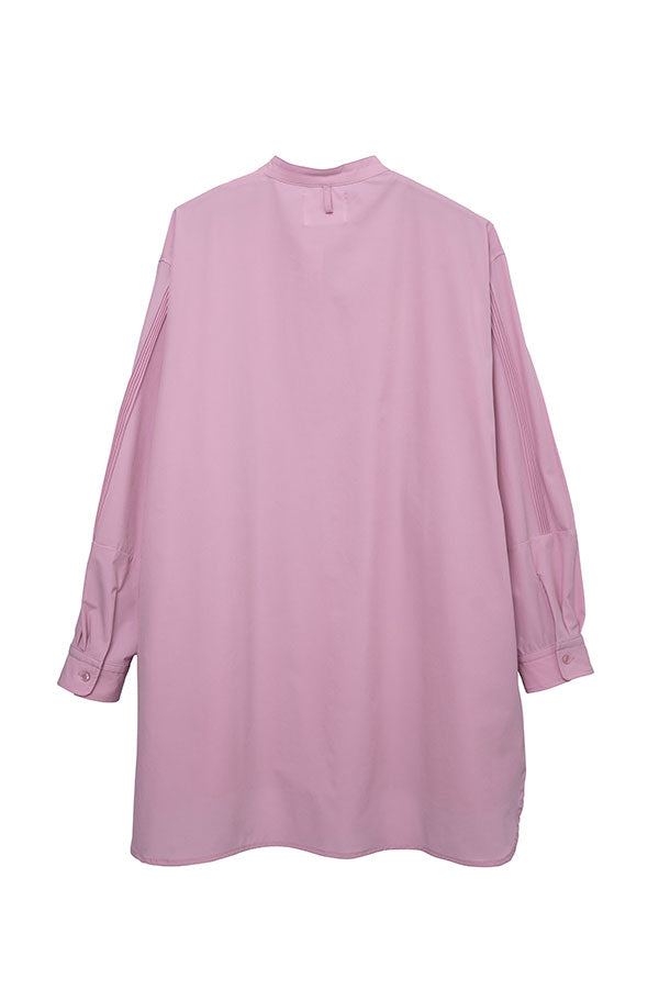 【INTERPLAY×AYA】Pin Tuck Over Shirt(UNISEX)-Sherbet Pink- 623180025-71