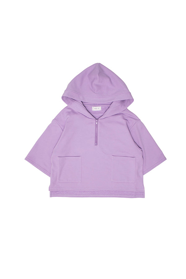 【NoraLily】Half ZIP Hoodie -L.PUR-