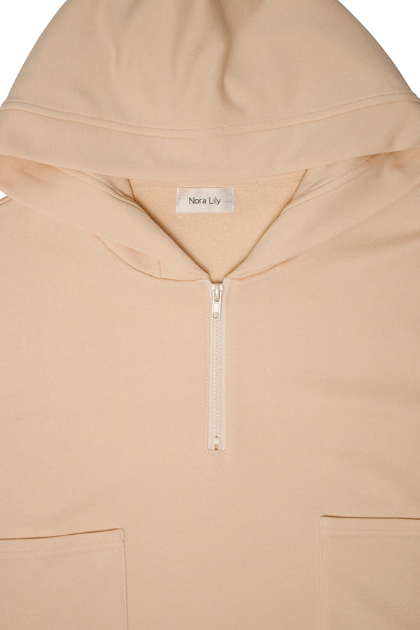 【NoraLily】Half ZIP Hoodie -IVY-