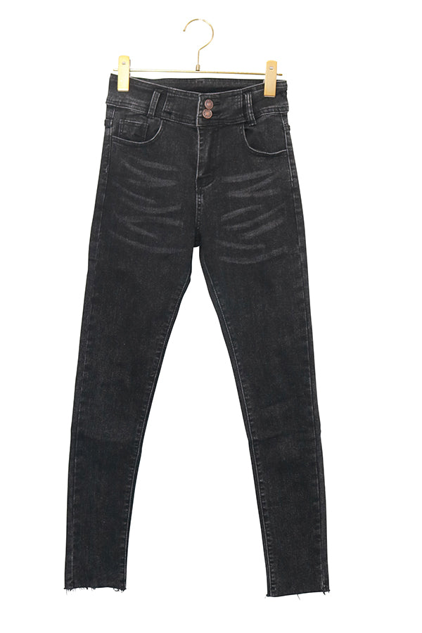【INTERPLAY "SELECT"】 Ladies' Stretch Skinny 5pocket Denim Pants  -GRY- 621360009-12