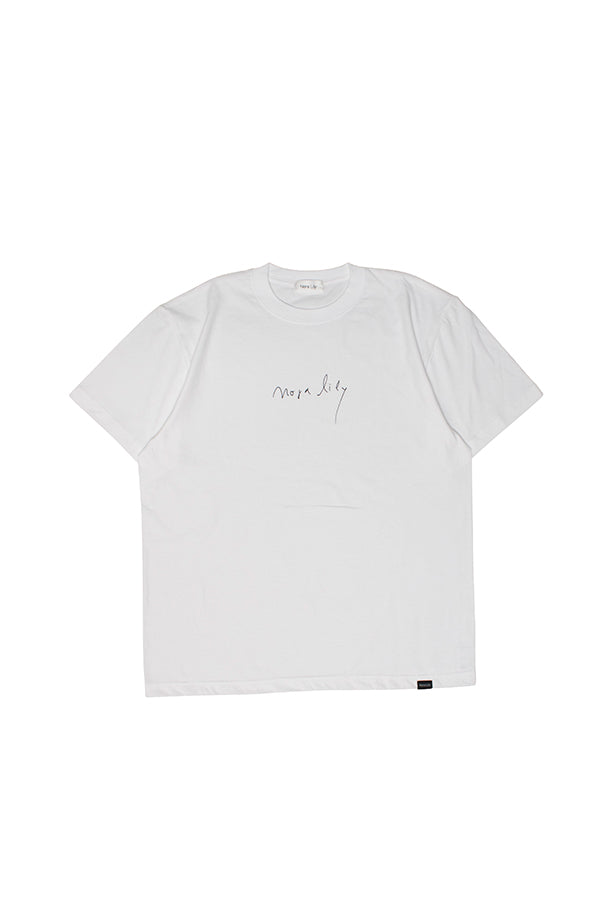 【NoraLily】Free Hand Nora Lily LOGO SS Tee＜UNISEX＞ -WHT- 2size