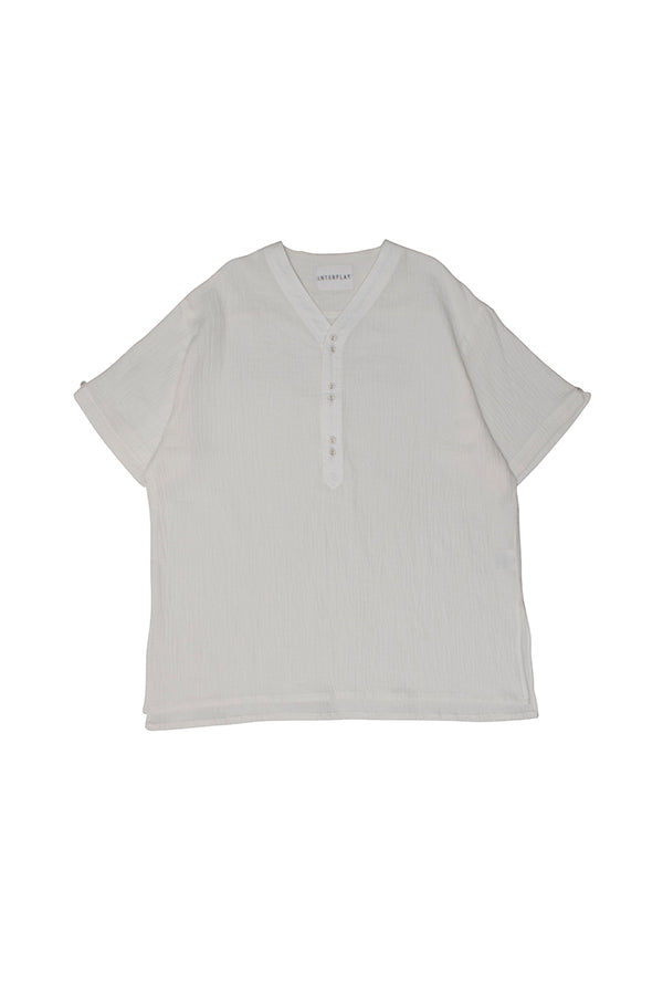 【INTERPLAY x AYUMI】Sleeping Shirts  -WHITE- (UNISEX) 622180007-01