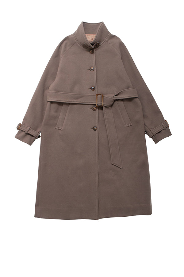 NoraLily】Warm Stand Collar Coat with Color Scheme＜UNISEX＞-MOCA- – INTERPLAY