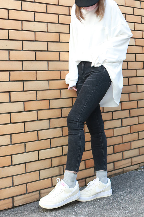 【INTERPLAY "SELECT"】 Ladies' Stretch Skinny 5pocket Denim Pants  -GRY- 621360009-12