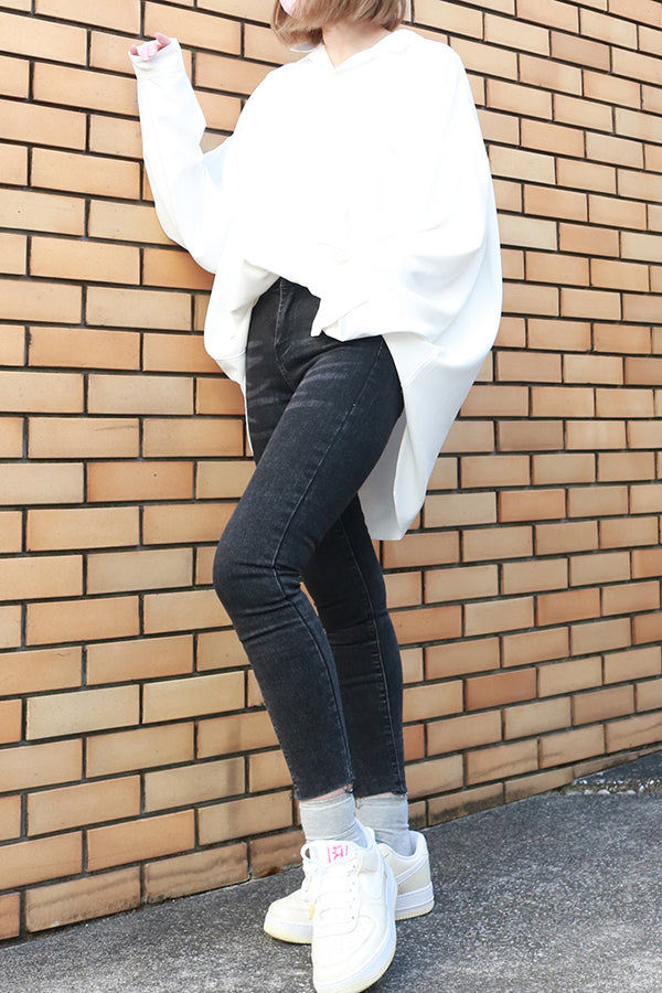 【INTERPLAY "SELECT"】 Ladies' Stretch Skinny 5pocket Denim Pants  -GRY- 621360009-12