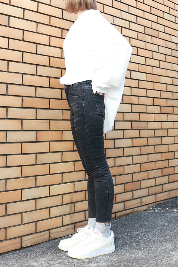 【INTERPLAY "SELECT"】 Ladies' Stretch Skinny 5pocket Denim Pants  -GRY- 621360009-12