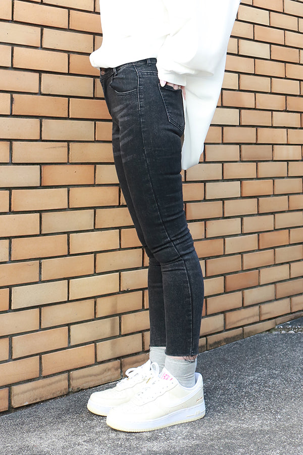 【INTERPLAY "SELECT"】 Ladies' Stretch Skinny 5pocket Denim Pants  -GRY- 621360009-12