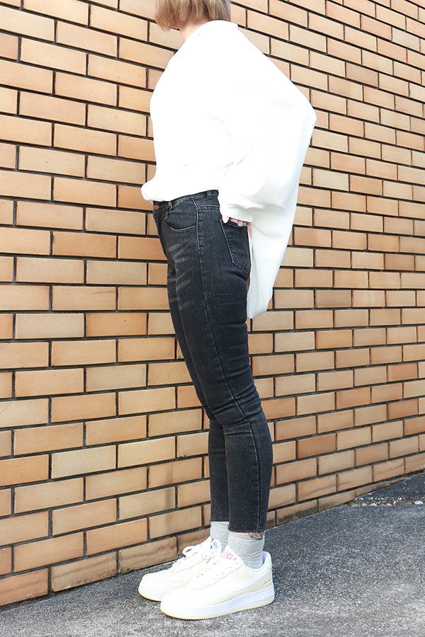 【INTERPLAY "SELECT"】 Ladies' Stretch Skinny 5pocket Denim Pants  -GRY- 621360009-12