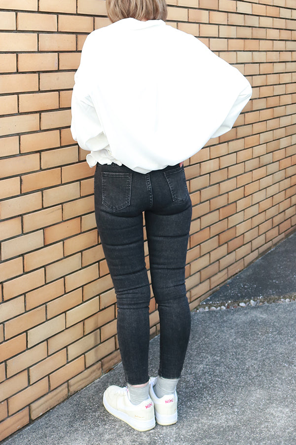 【INTERPLAY "SELECT"】 Ladies' Stretch Skinny 5pocket Denim Pants  -GRY- 621360009-12