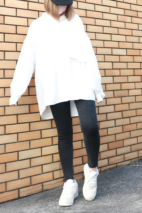 【INTERPLAY "SELECT"】 Ladies' Stretch Skinny 5pocket Denim Pants  -GRY- 621360009-12