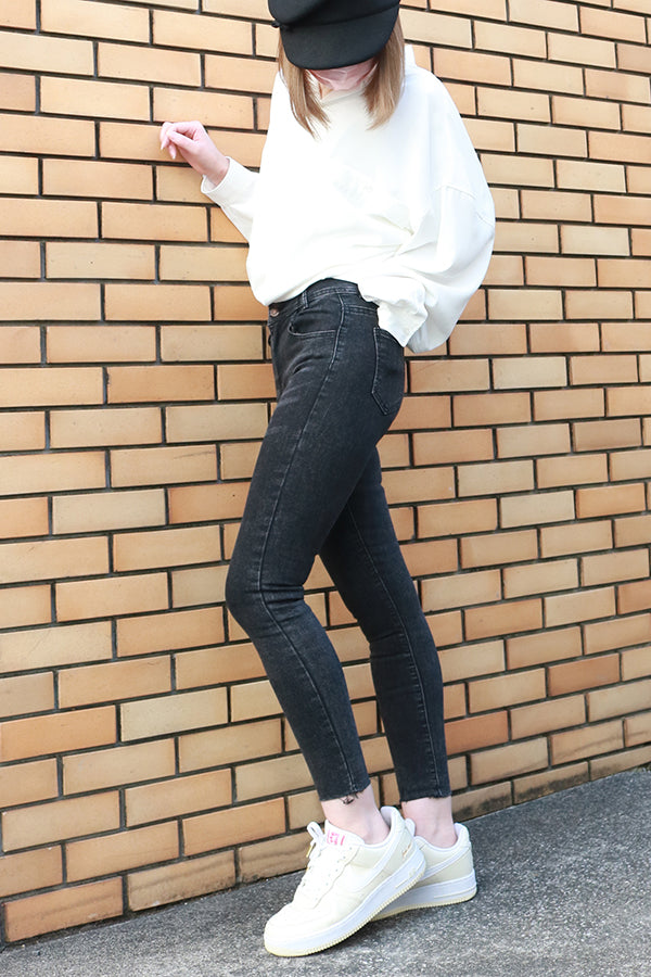 【INTERPLAY "SELECT"】 Ladies' Stretch Skinny 5pocket Denim Pants  -GRY- 621360009-12