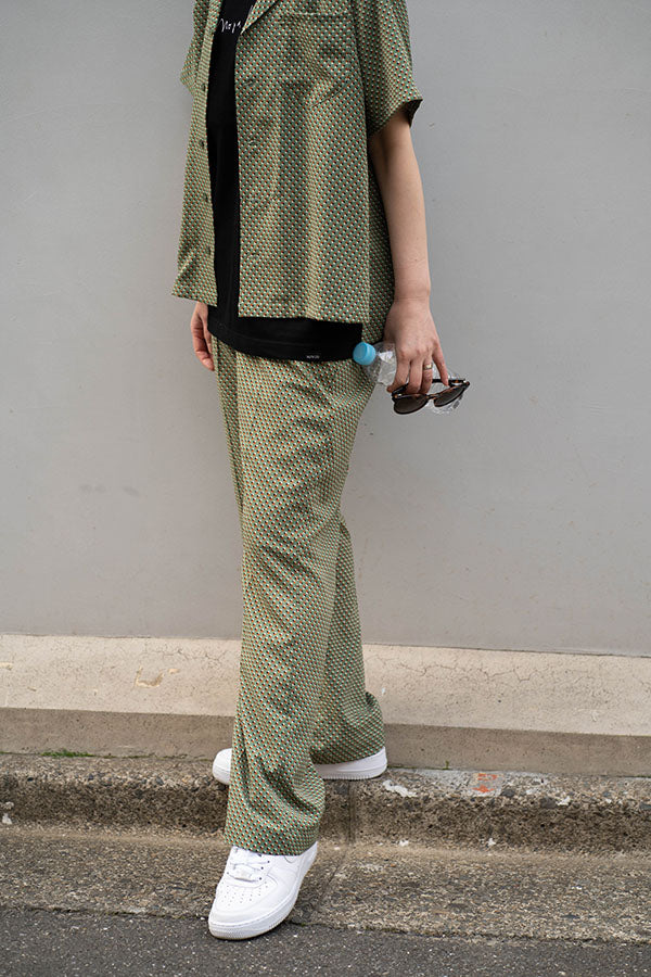 【NoraLily】Geometry Flared Pants<UNISEX>＜UNISEX＞GRN pt