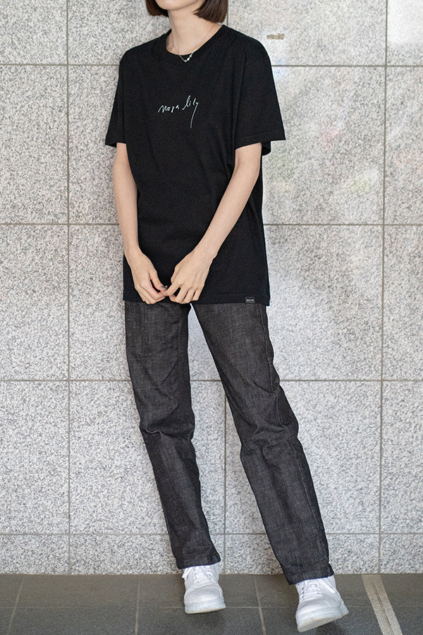 【NoraLily】Free Hand Nora Lily LOGO SS Tee＜UNISEX＞ -BLK- 2size