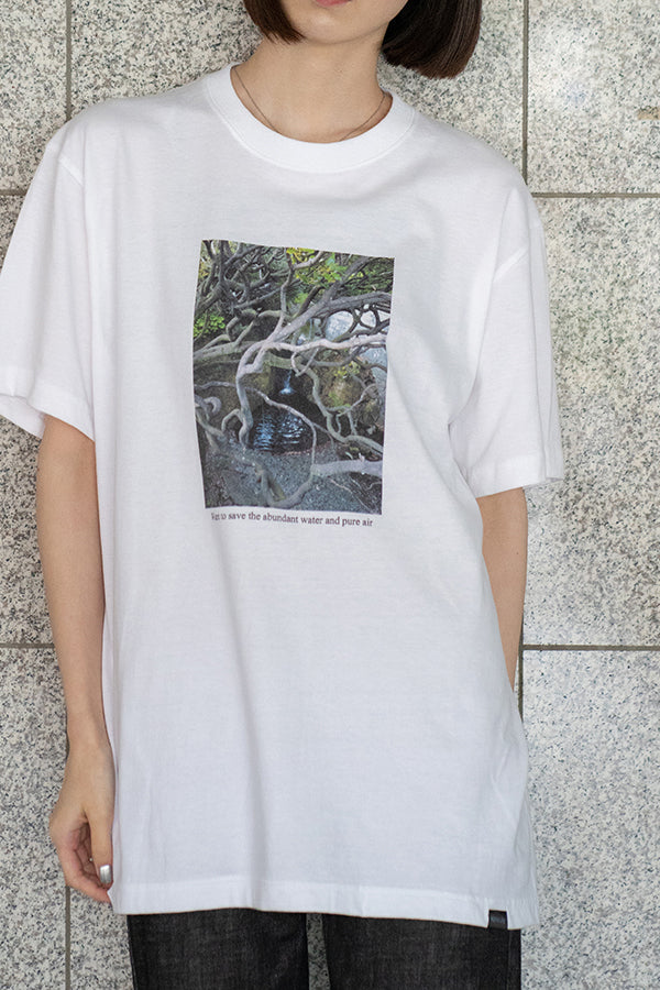 【NoraLily】Woods & River Photo SS Tee＜UNISEX＞ -WHT-