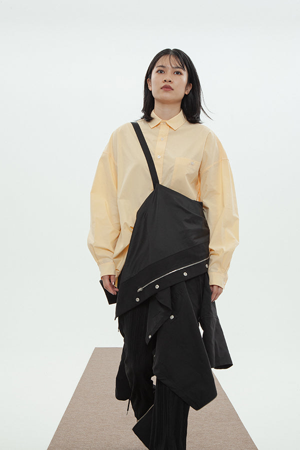 【INTERPLAY】Regular Collar Big Shirts -YEL- (UNISEX) 621180002-32