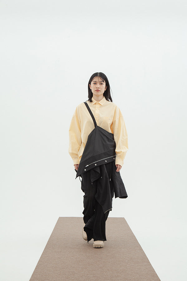 【INTERPLAY】Regular Collar Big Shirts -YEL- (UNISEX) 621180002-32